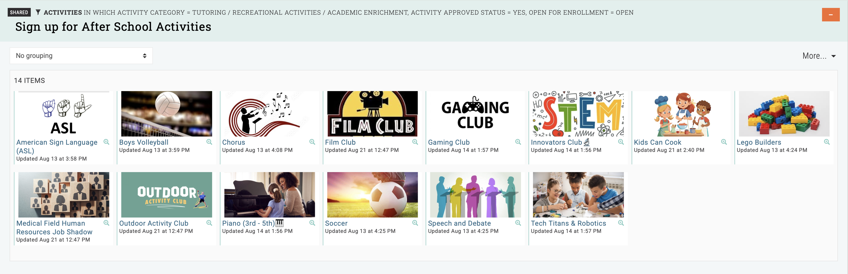 Activity enrollment hero